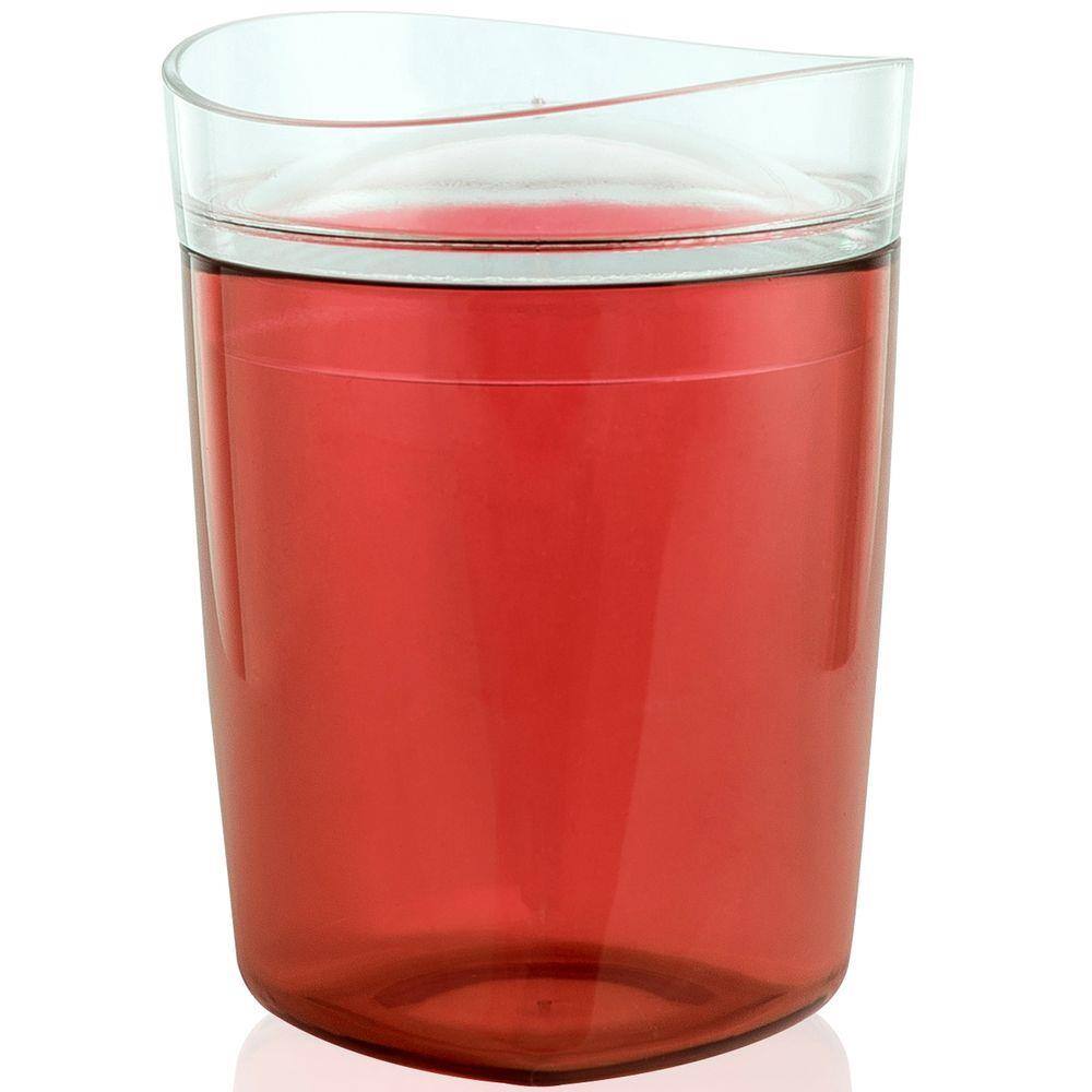 Porta Algodão Tule Pote Suporte Para Cotonete Banheiro Pia Vermelho