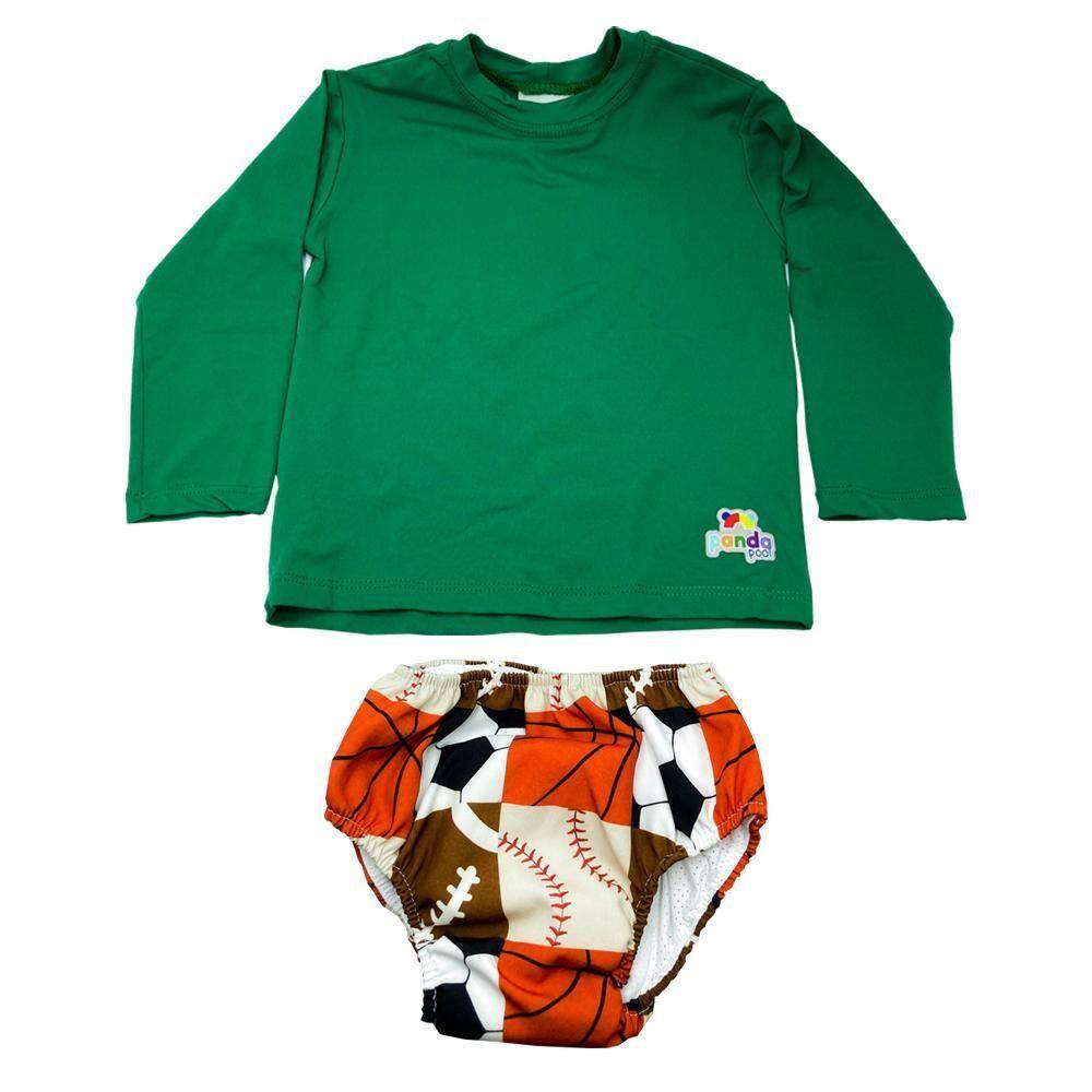 Conjunto Praia Eco Panda Pool Sport Verde V21 27ST