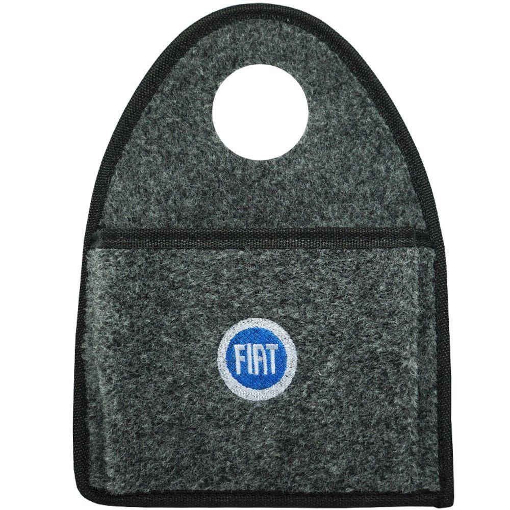 Lixeira Lixinho Automotiva Carro Carpete Logo Bordado para Câmbio Grafite