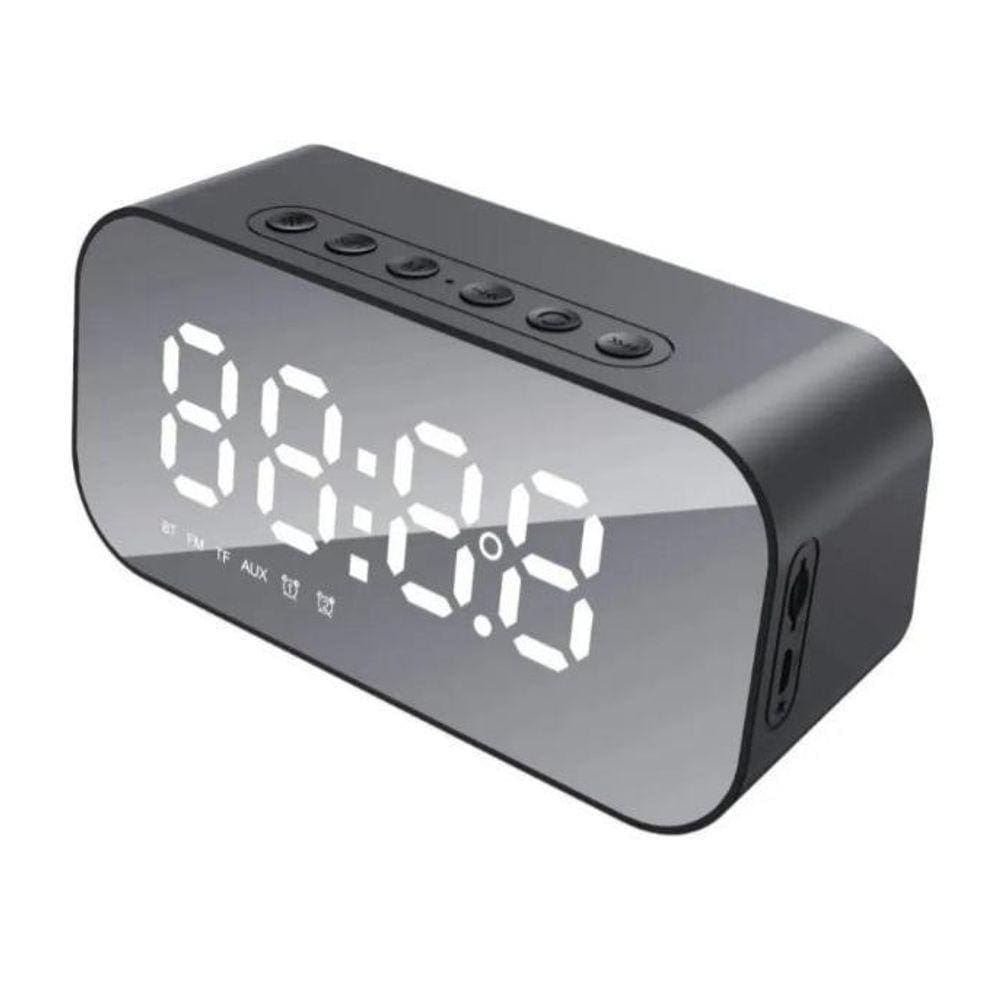 Relógio Despertador Digital Com Caixa De Som Bluetooth Tedge