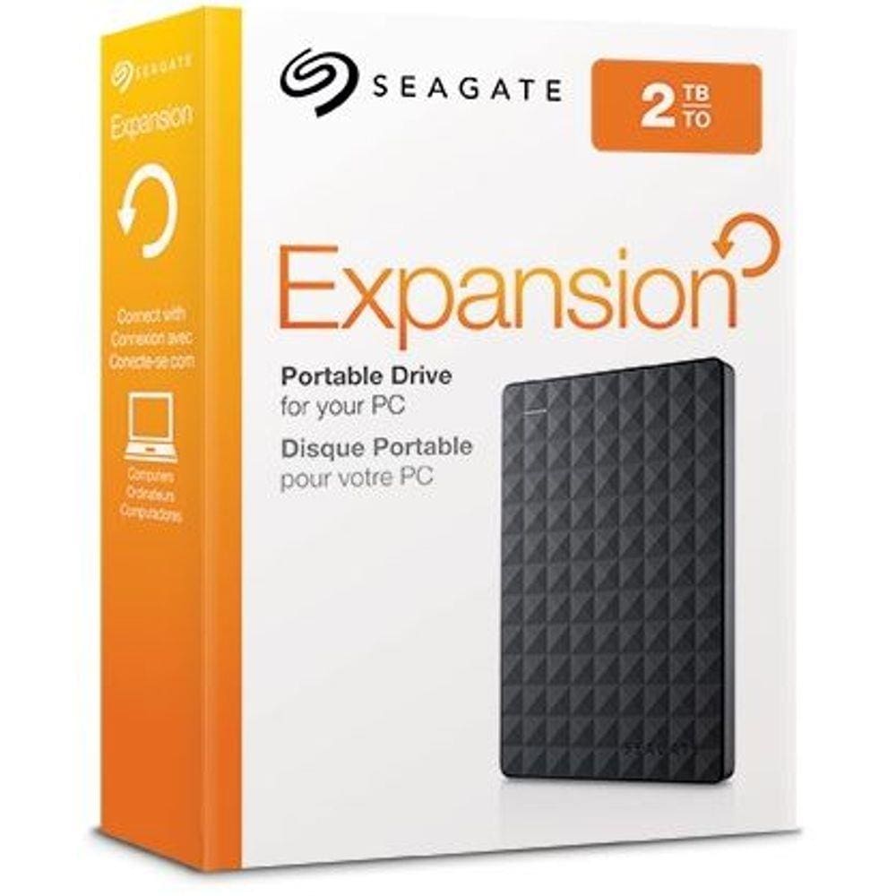 HD Seagate 2TB Externo USB 3.0 Disco Rígido Externo Portátil
