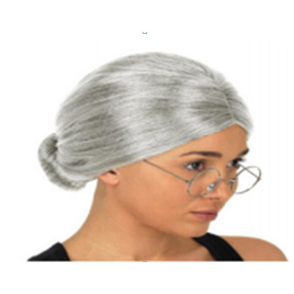 Fantasia Peruca Vovozinha Velha Idosa Cosplay Festas Eventos