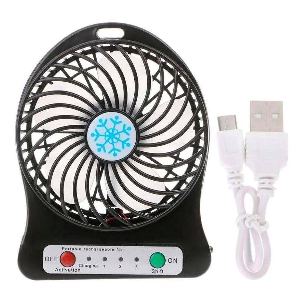 Mini Ventilador Portátil Usb De Mesa 3 Velocidades