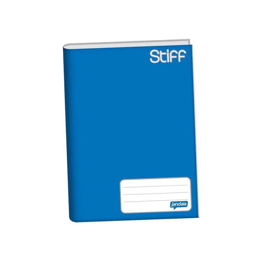 Caderno Brochurão Capa Dura 96 Folhas 5 Un Jandaia Azul 6011