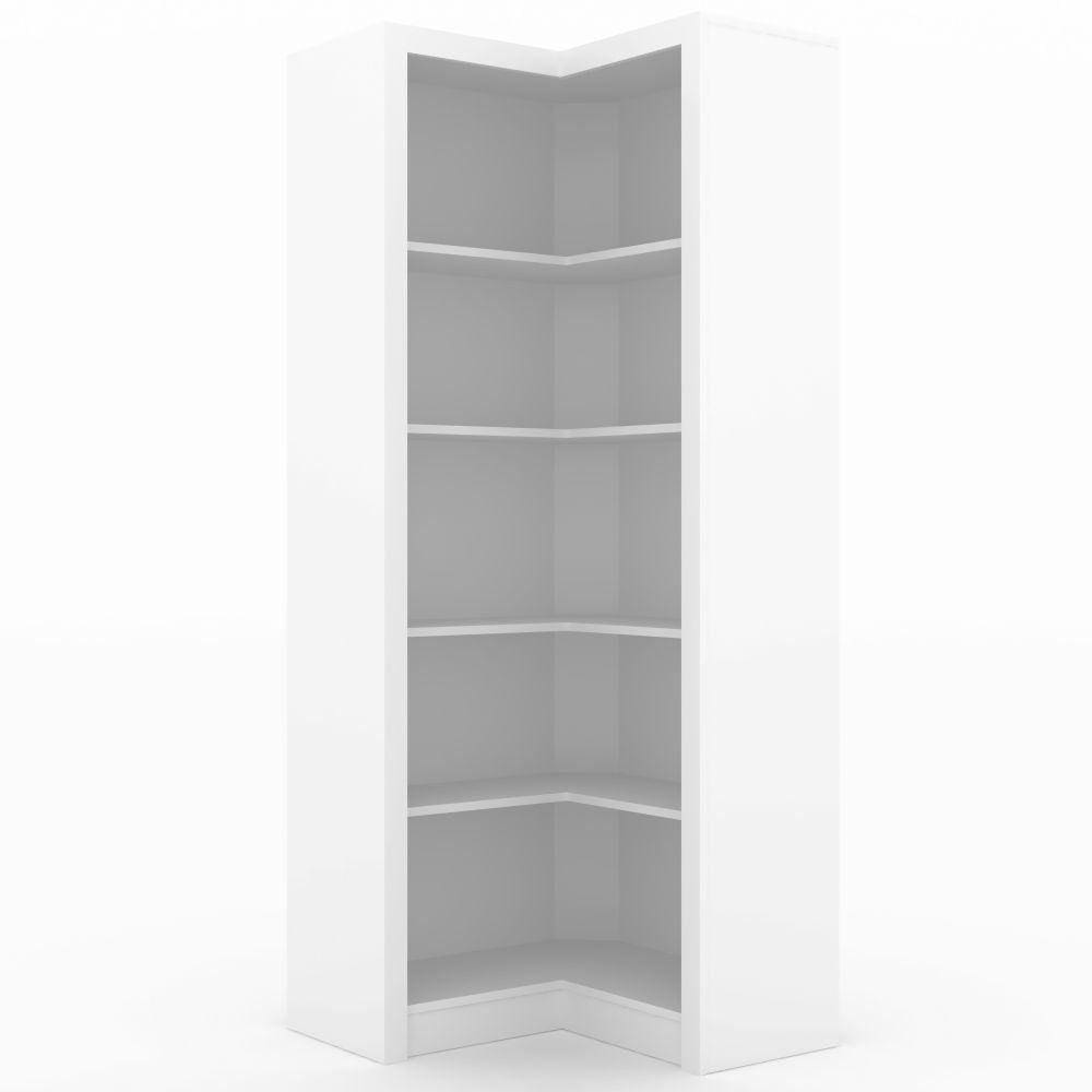 Armário De Canto Para Escritório Me4132 Branco Tecno Mobili