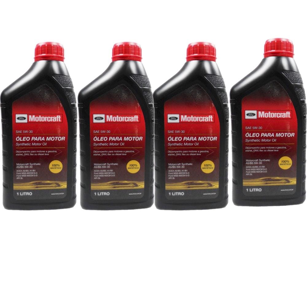 Kit 4 Oleo Motorcraft 5w30 Ford Sintético