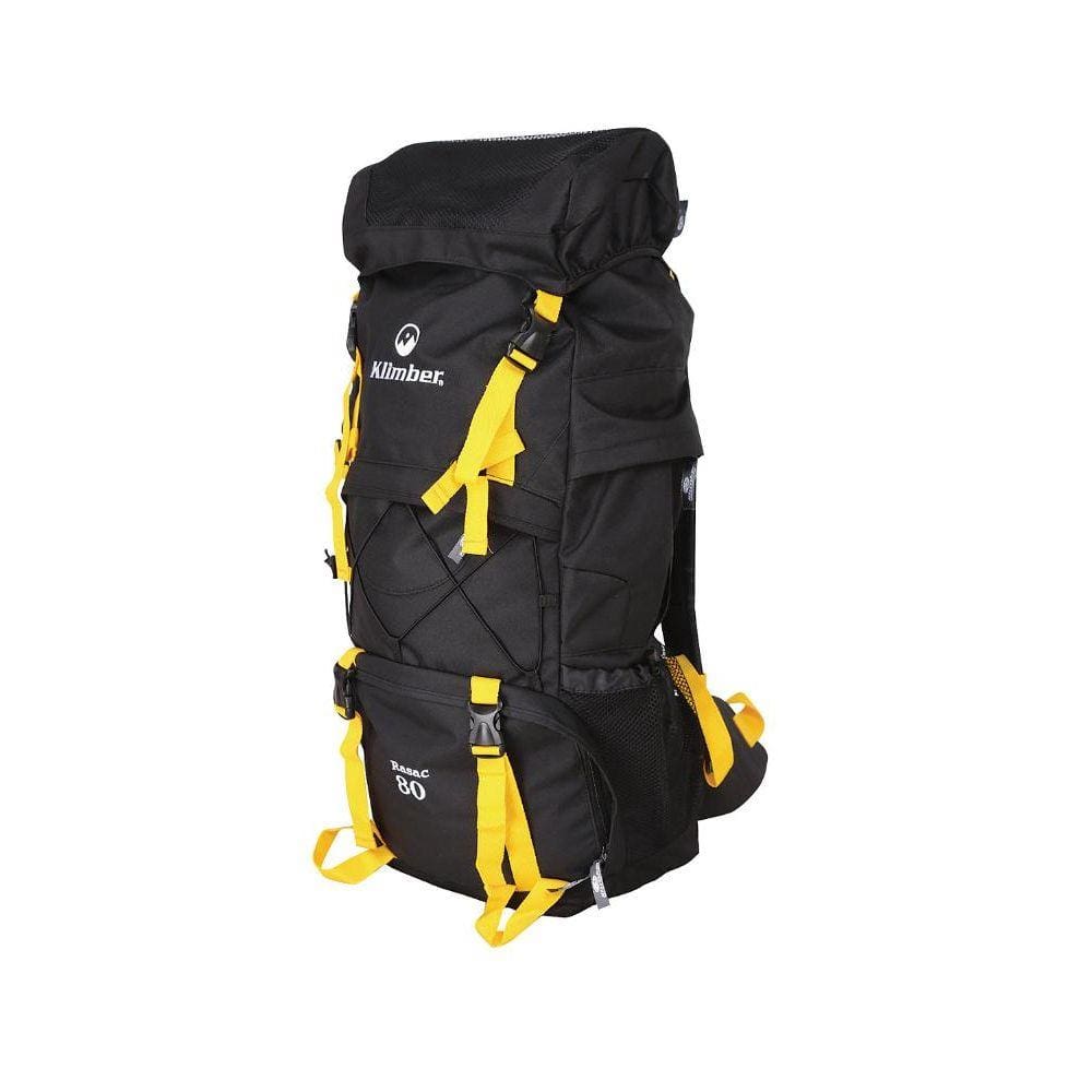 Mochila Rasac 80L Preto e Amarelo Klimber