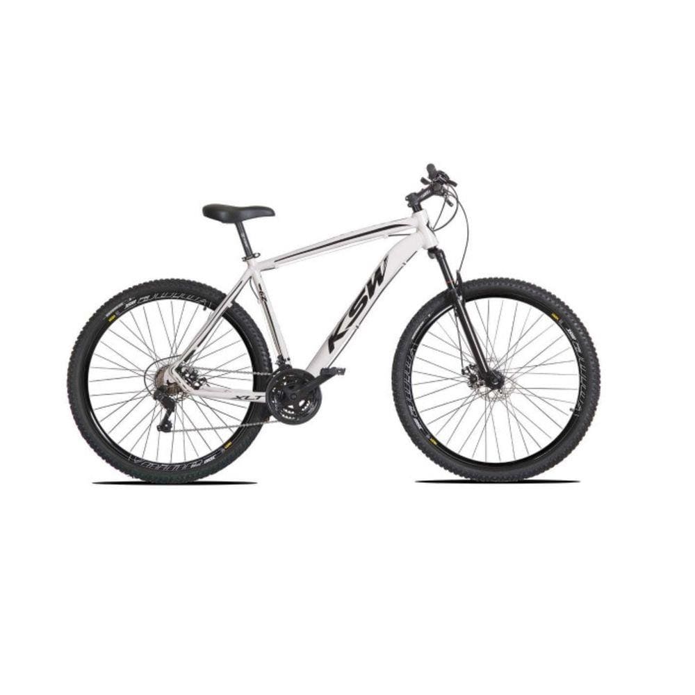 Bicicleta Aro 29 Ksw Xlt 24v Freio A Disco Suspensão Mountain Bike Alumínio - Branca