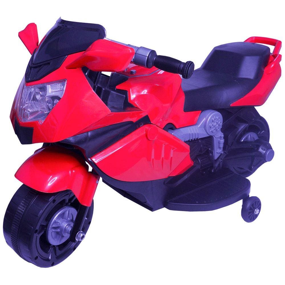 Mini Moto Elétrica Triciclo Criança Infantil Bateria 6V Luz Som Importway BW044 Bivolt