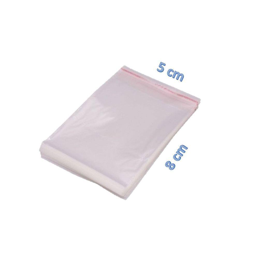 Saco Adesivado Saquinho Plástico Transparente 5x8 1000 Unidades