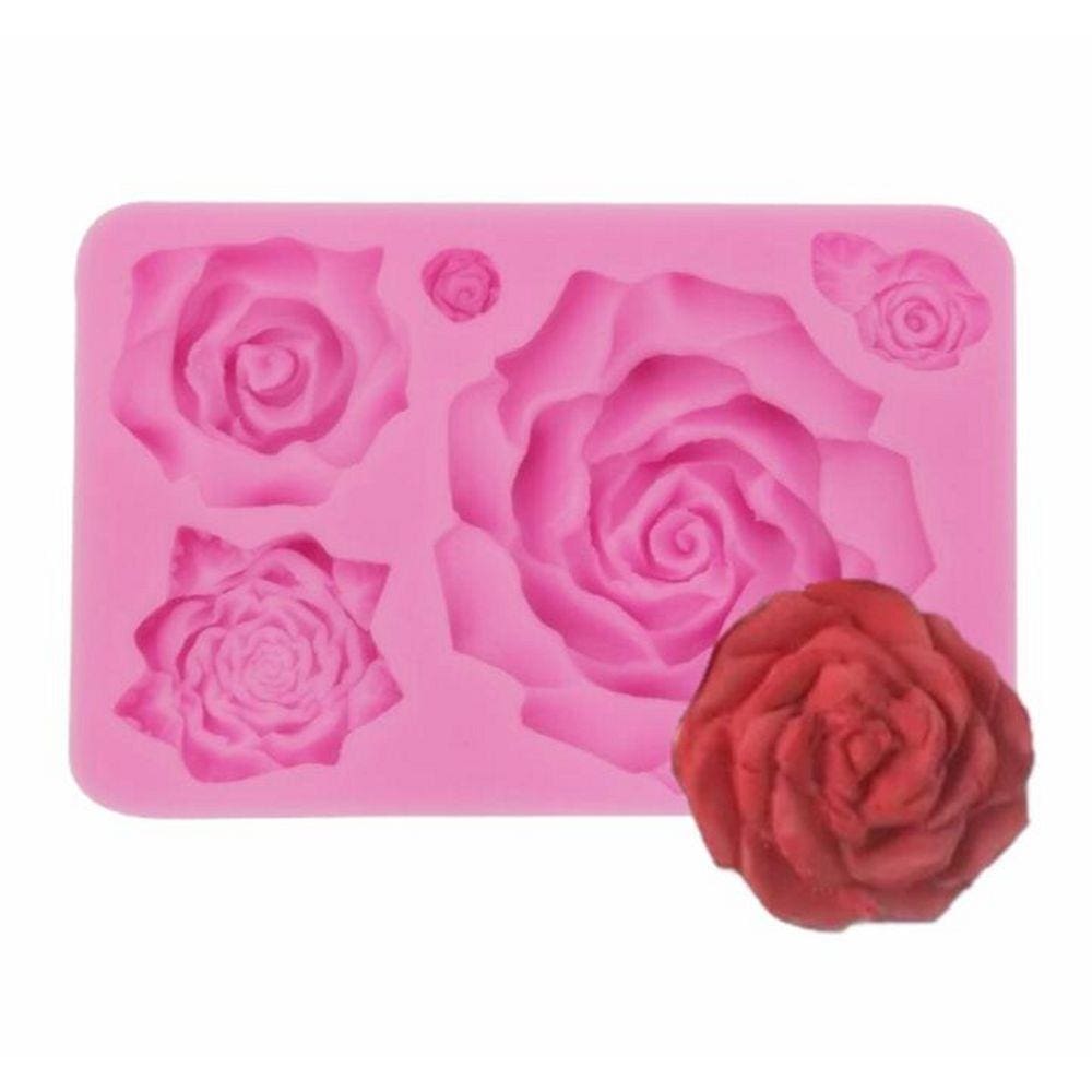 Molde De Silicone Flores, Rosas