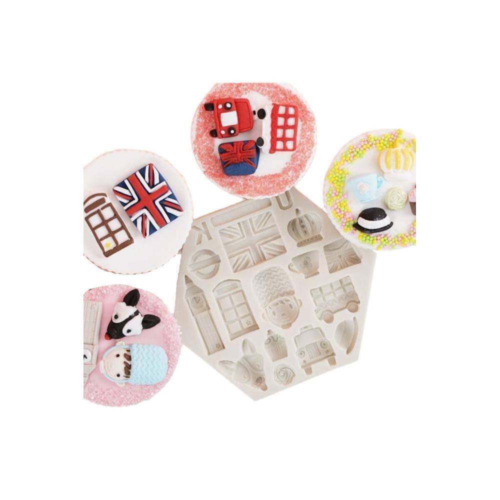 Molde De Silicone Londres, Bandeira, Viagem