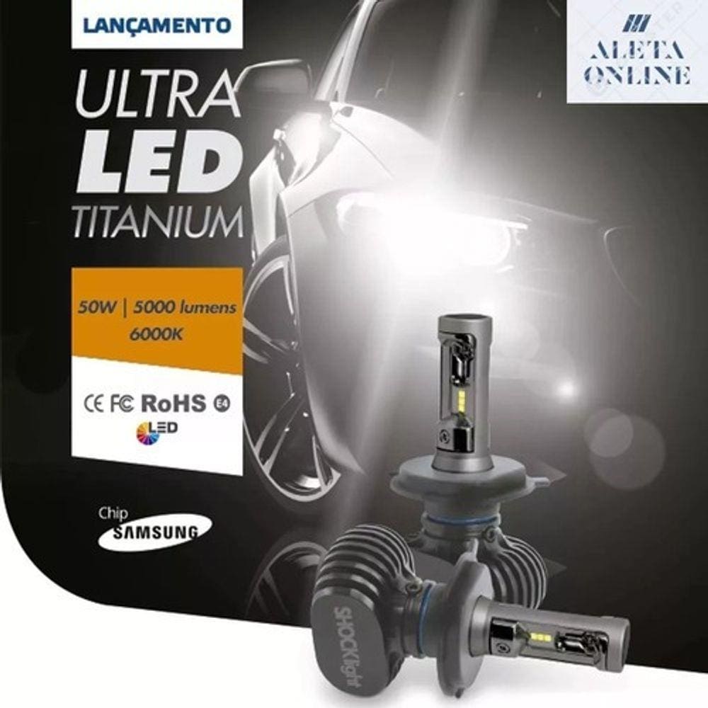 Kit Ultra Led Titanium Shocklight 10000lumens 12/24v