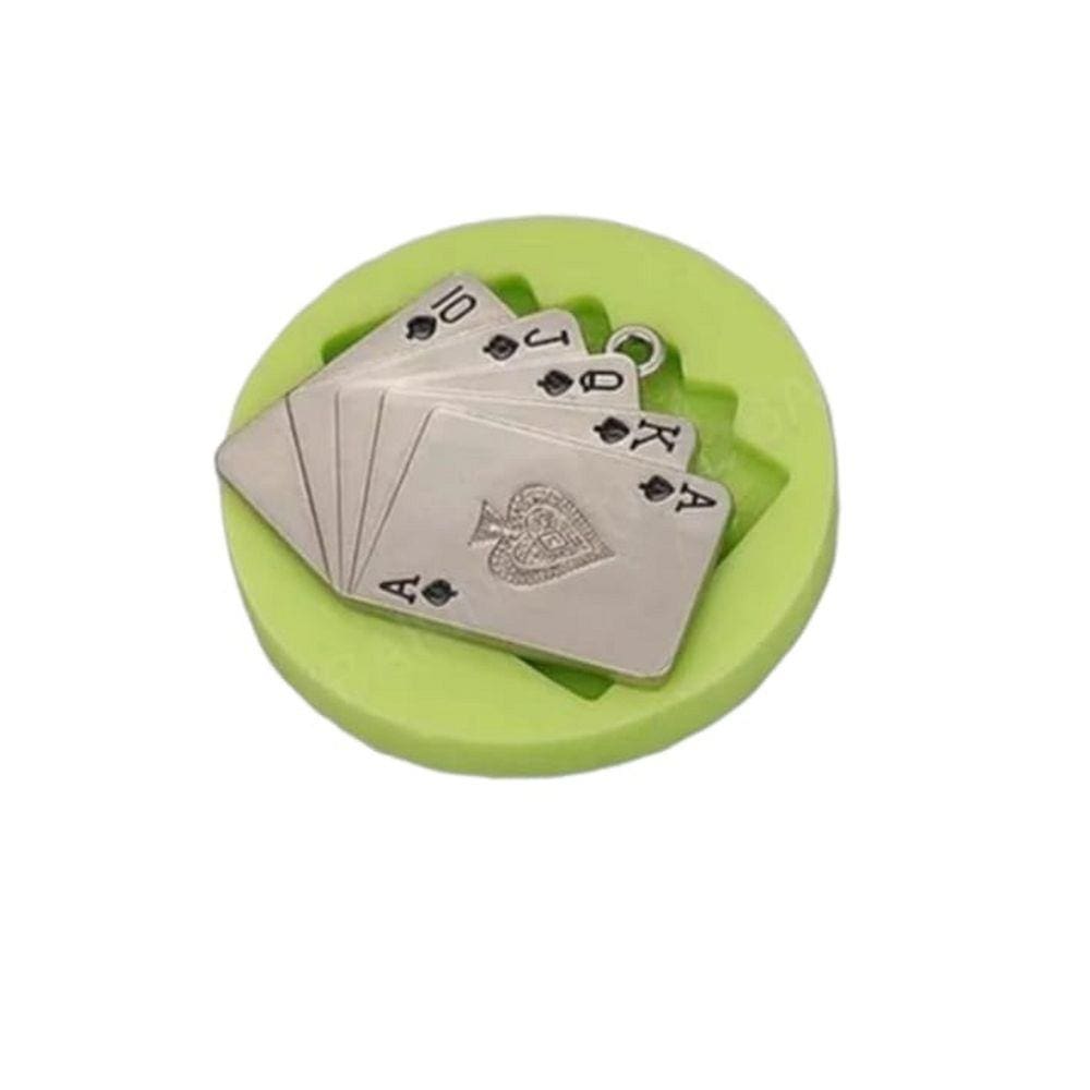 Molde De Silicone Cartas, Baralho