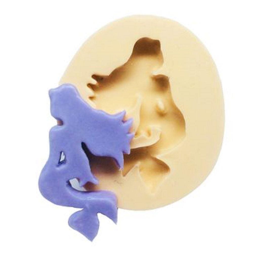 Molde De Silicone Silhueta Pequena Sereia