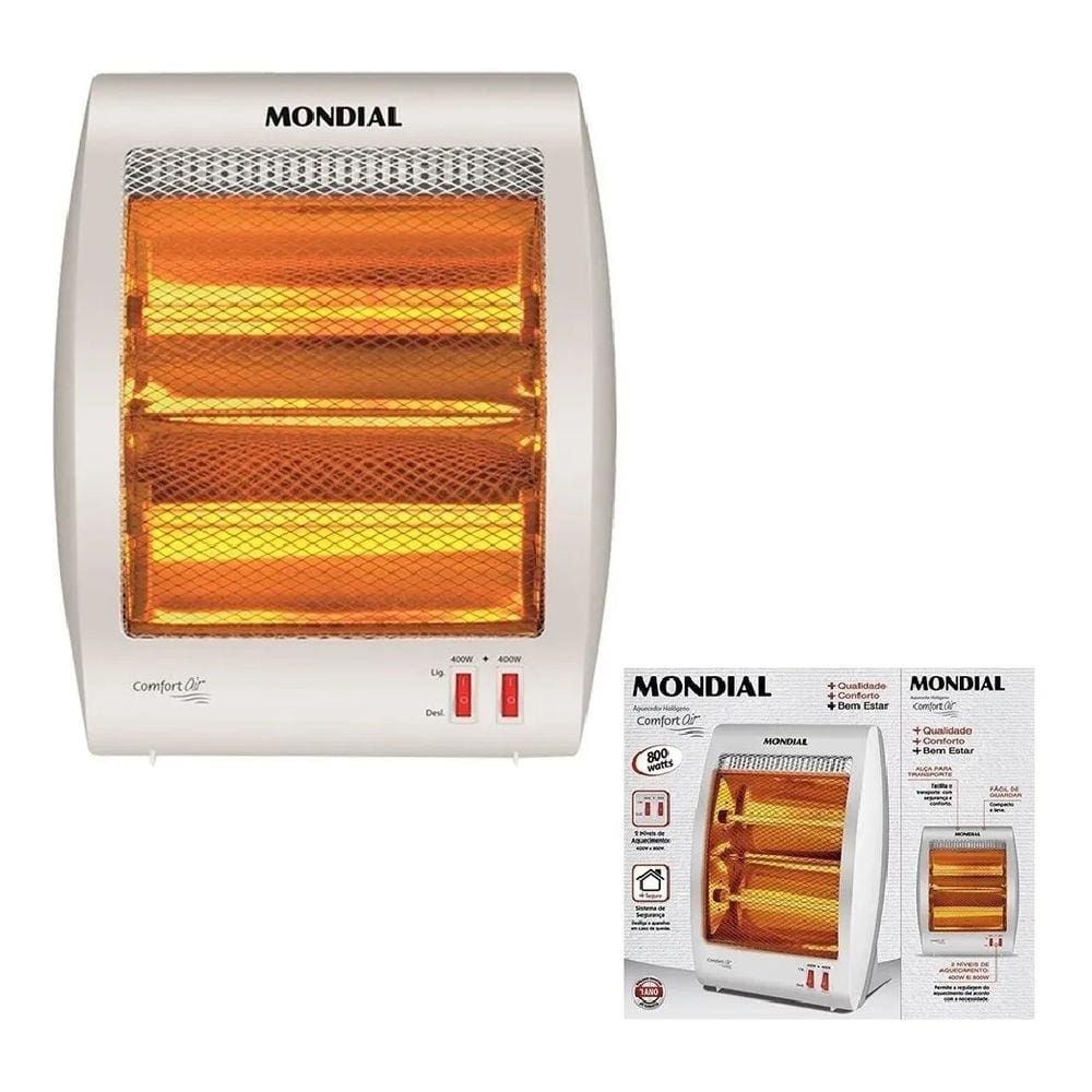 Aquecedor Portátil Elétrico Comfort Air 800W A-09 Mondial