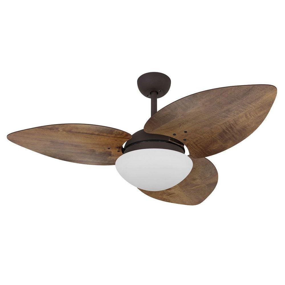 Ventilador Teto Vd42 Dunamis Marrom 3Pás Rádica Imbuia 220V