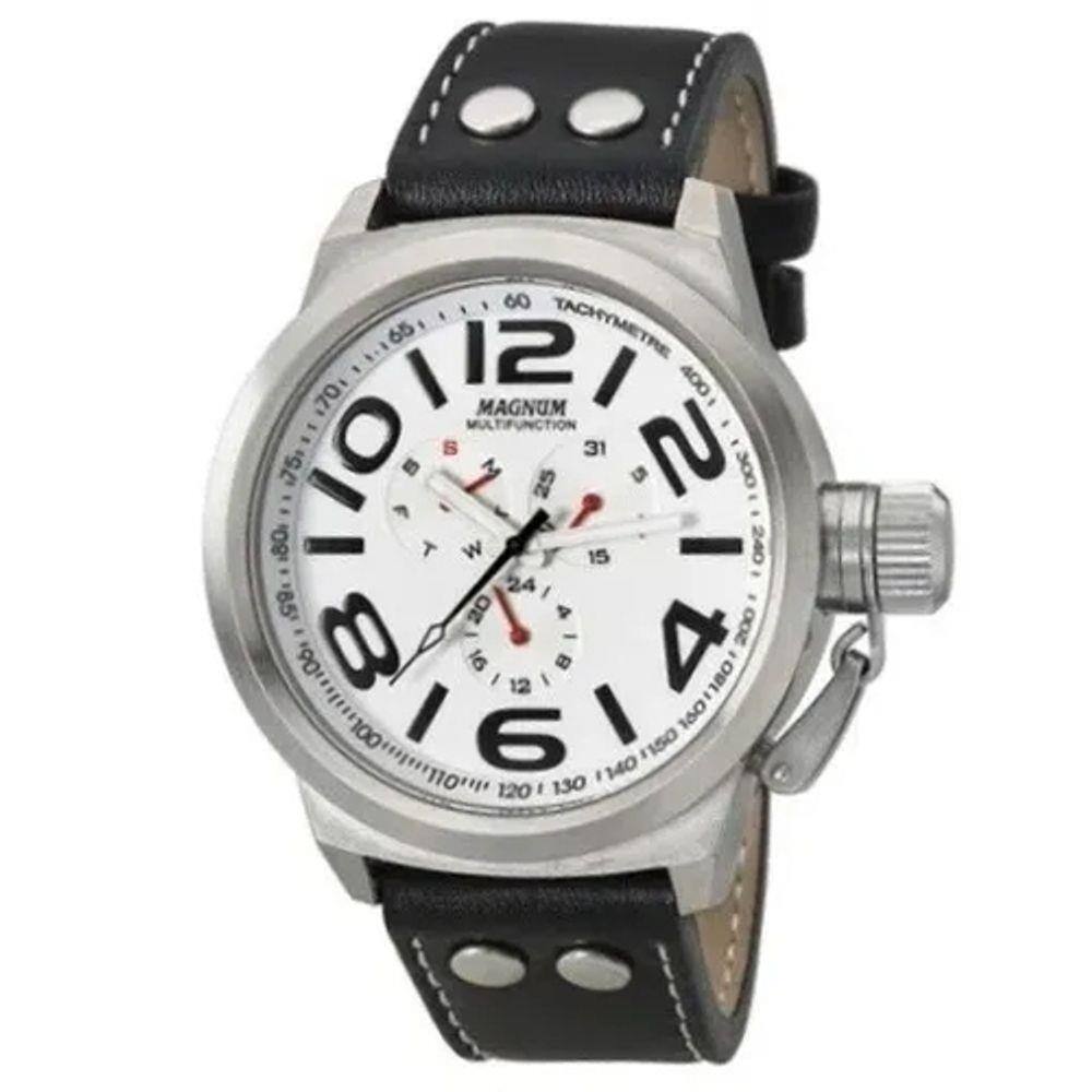 Relógio Magnum Sports Masculino MA31560J Pulseira de Couro