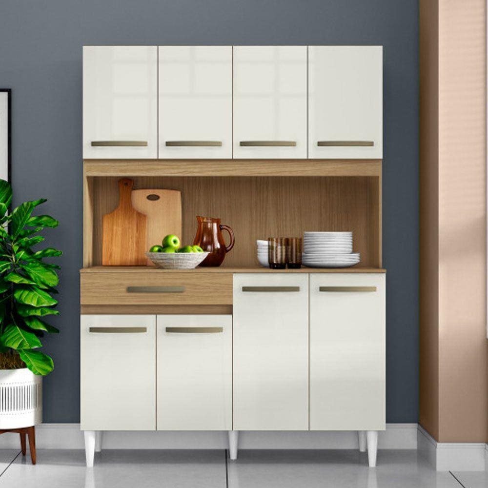 Cozinha Cleo Compacta 08 Portas Aramóveis