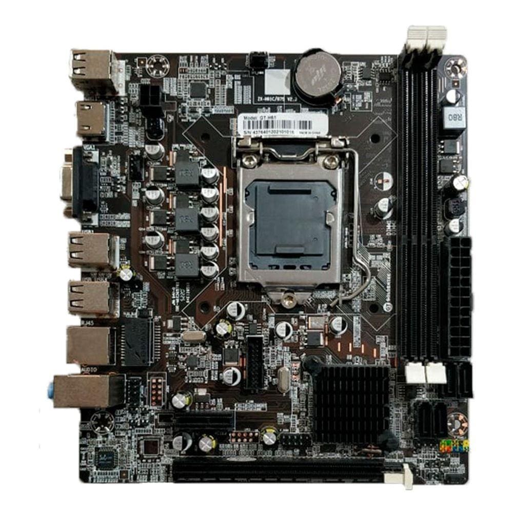 Placa-Mãe Goldentec H61 Box Lga1155 Chipset Intel H61 Hdmi (S,V,R) Ddr3