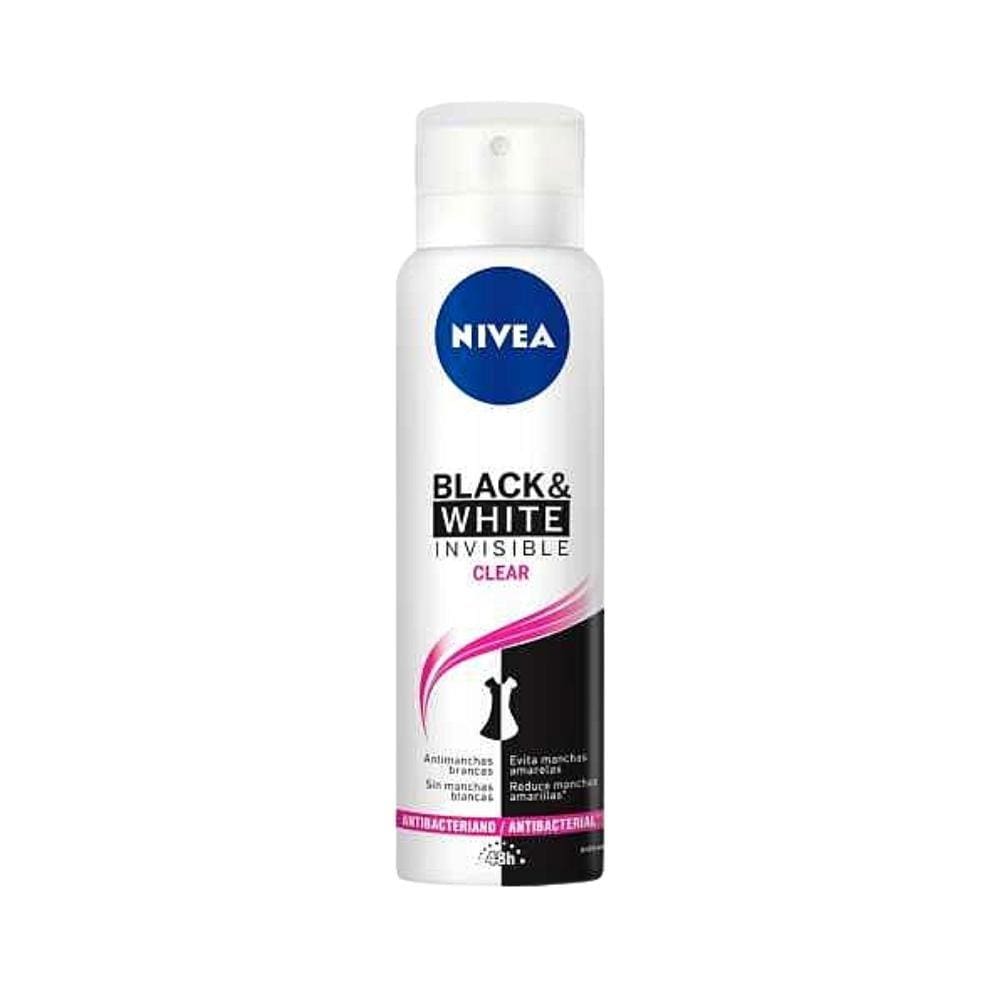 Desodorante Aerosol Nivea 150Ml Feminino Black White Clear