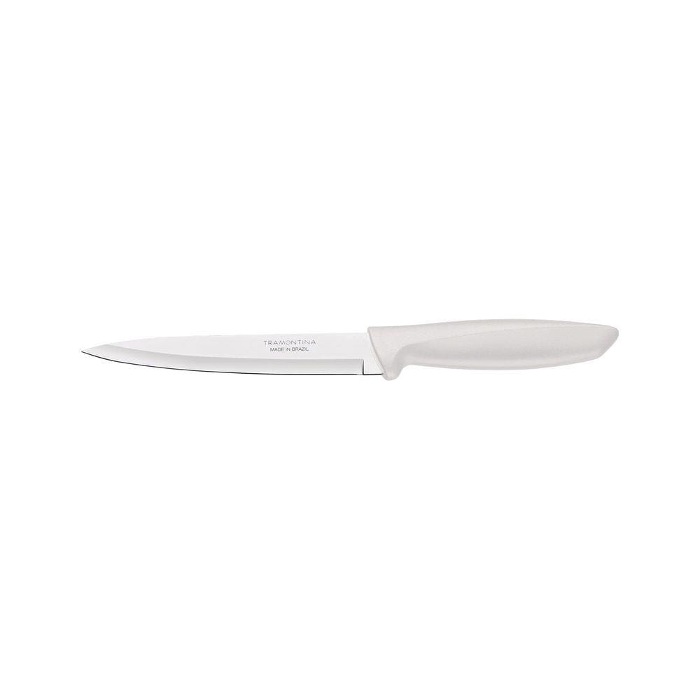 Faca Utility Tramontina Plenus com Lâmina em Aço Inox e Cabo de Polipropileno Off White 6" Tramontina