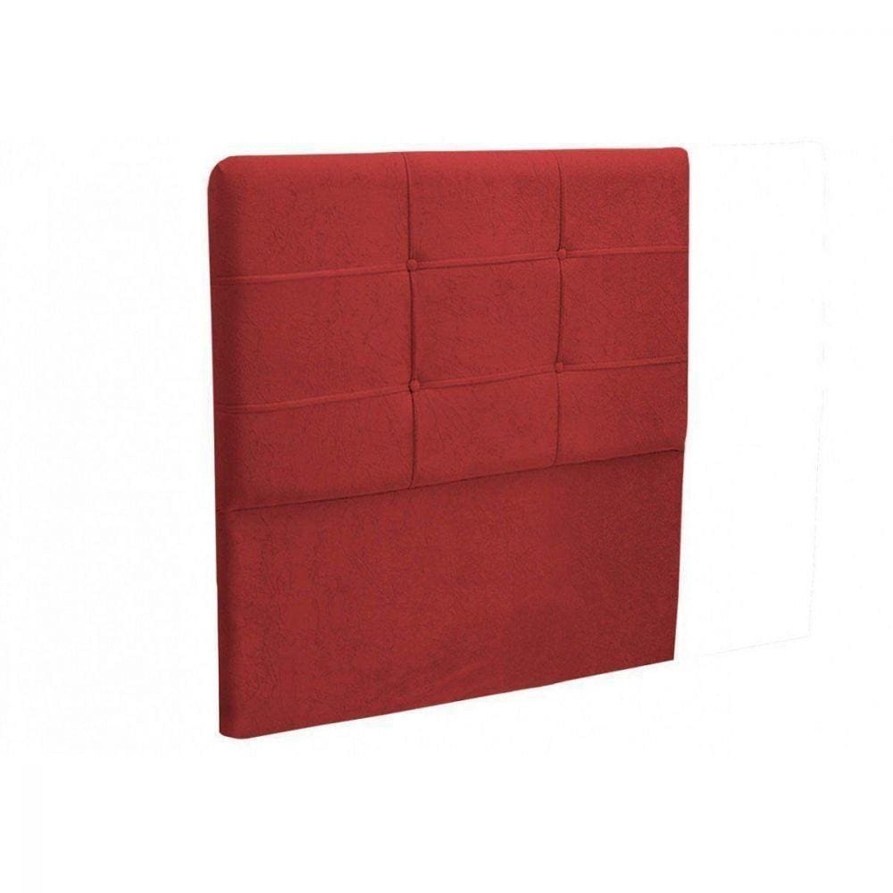 Cabeceira Cama Box Solteiro 90cm London Vermelho
