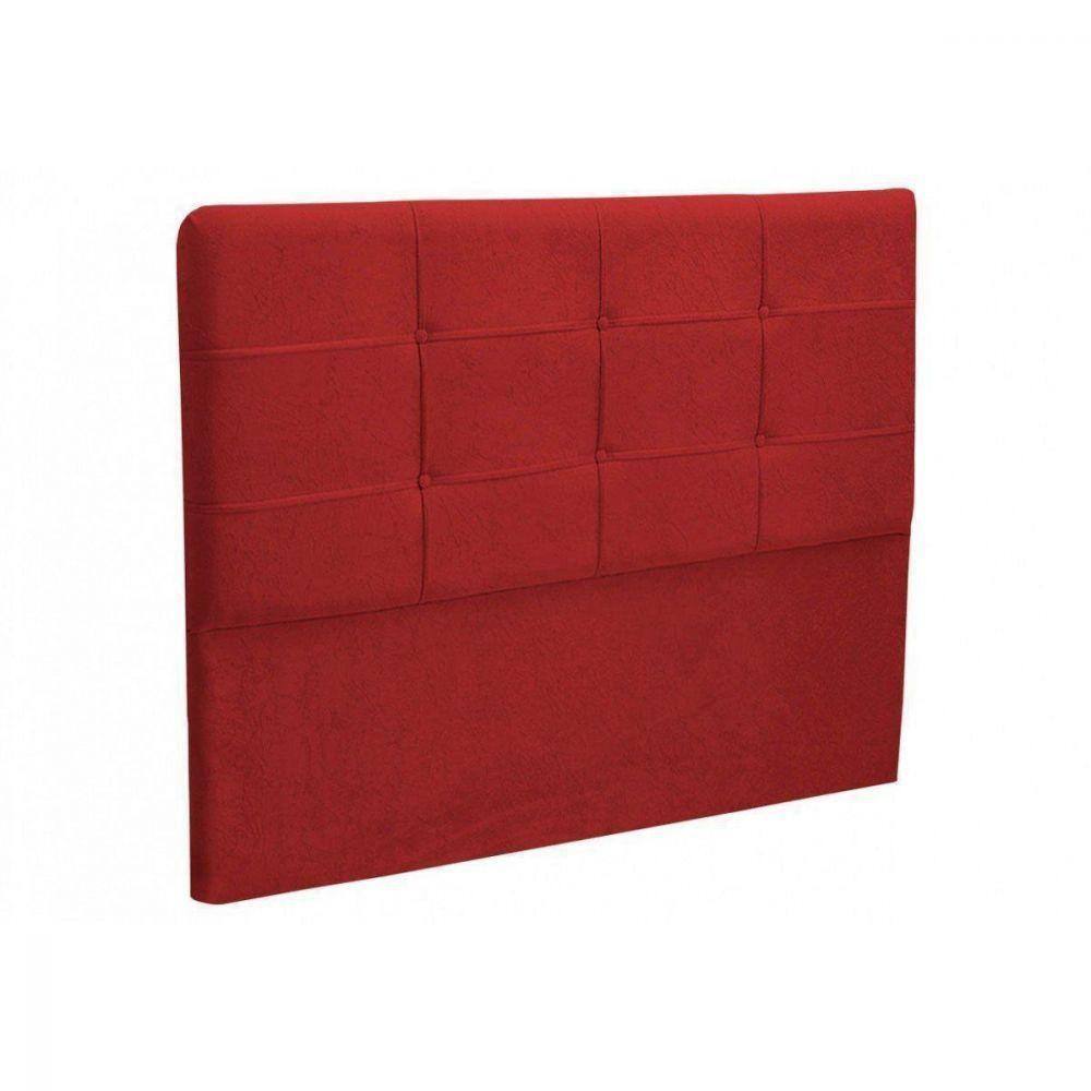 Cabeceira Cama Box Casal Queen 160cm London Vermelho