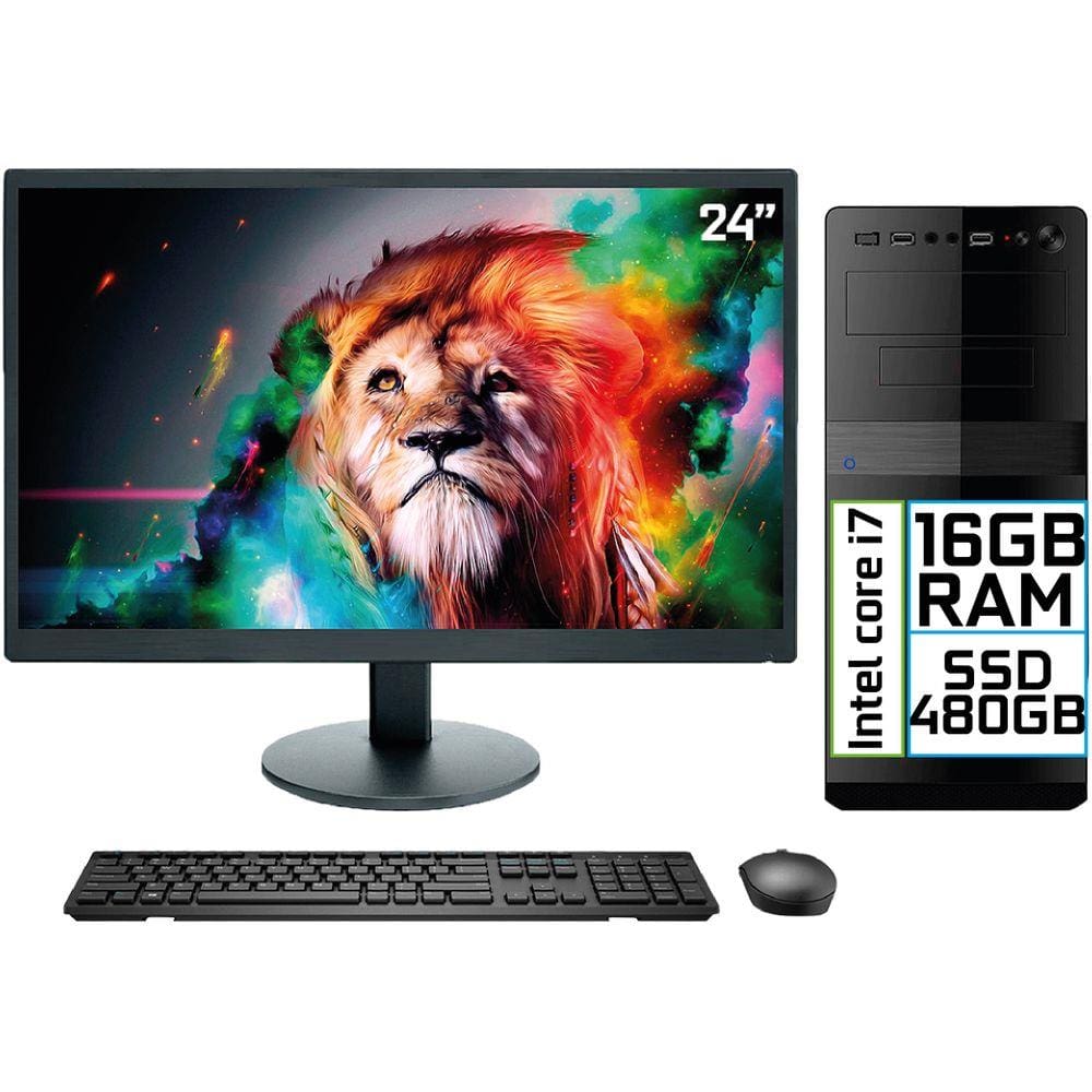 Pc Gamer Barato Completo Intel I5 16gb Hd 1tb Monitor 19