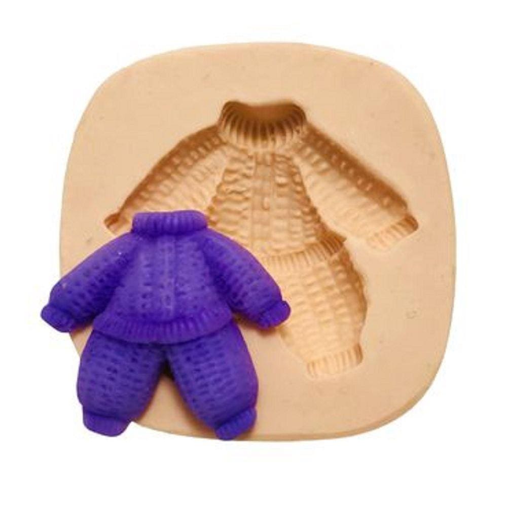Molde De Silicone Macacão De Bebe, Chá De Bebe, Roupa