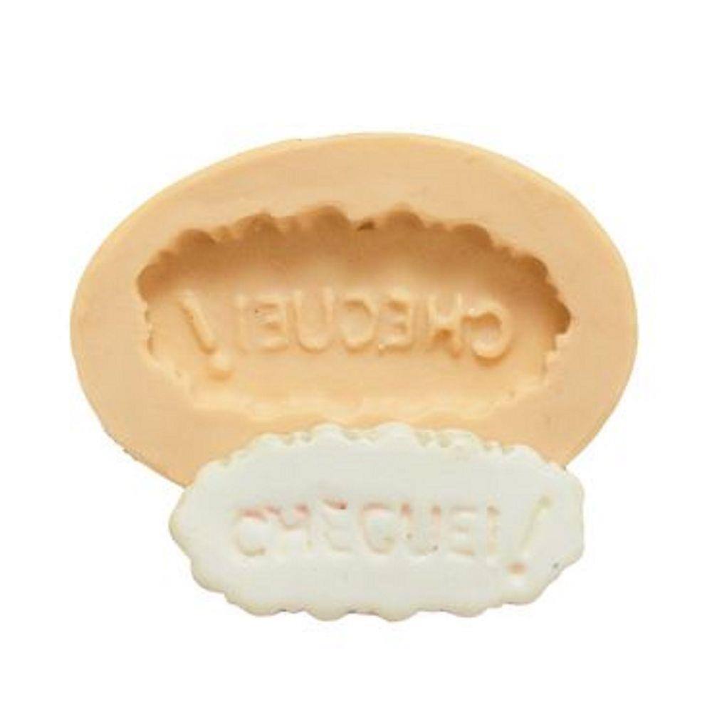 Molde De Silicone Placa Cheguei, Chá De Bebê