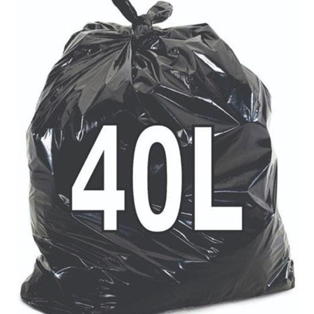 Saco De Lixo 40 Litros Resistente 100Un