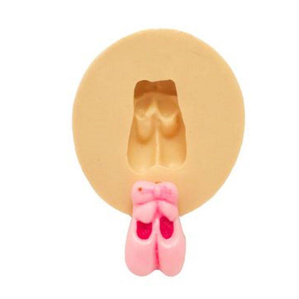 Molde De Silicone Mini Sapatilha, Ballet, Bailarina