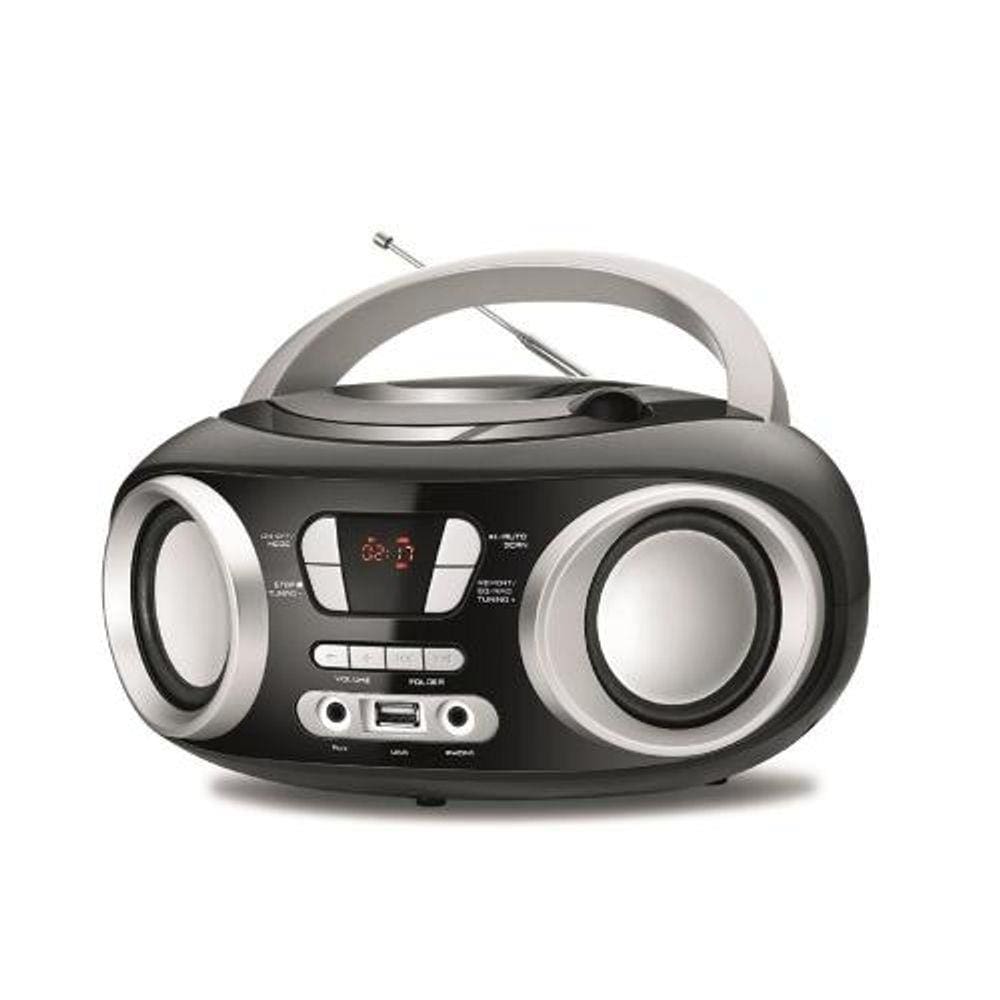 Radio mondial 6w rms cd fm mp3 usb displey digital - 5161-01