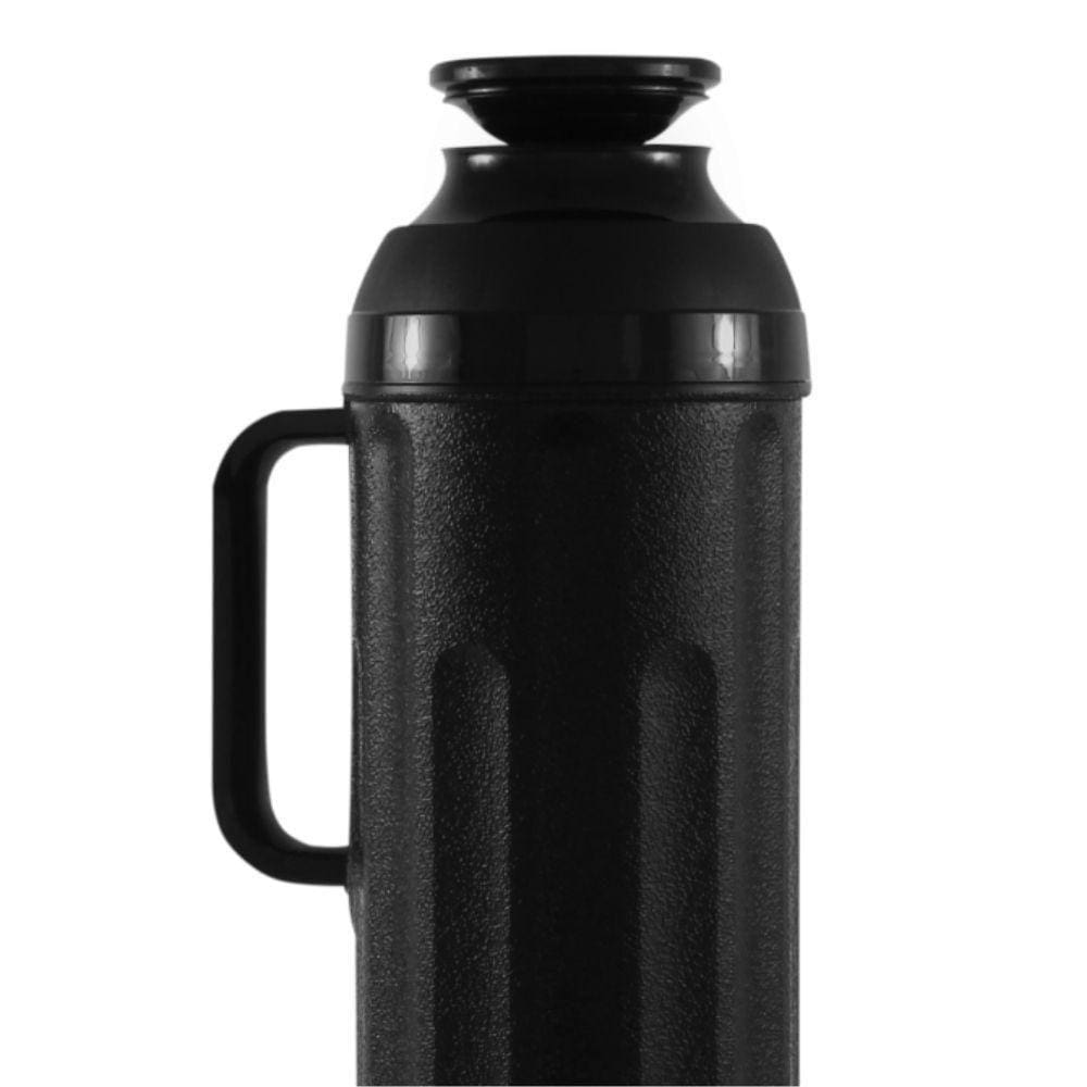Garrafa Térmica Termolar Personal Rosca 1 Litro Preta