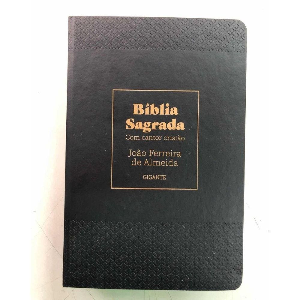 Bíblia Sagrada Gigante com Cantor Cristão Preta