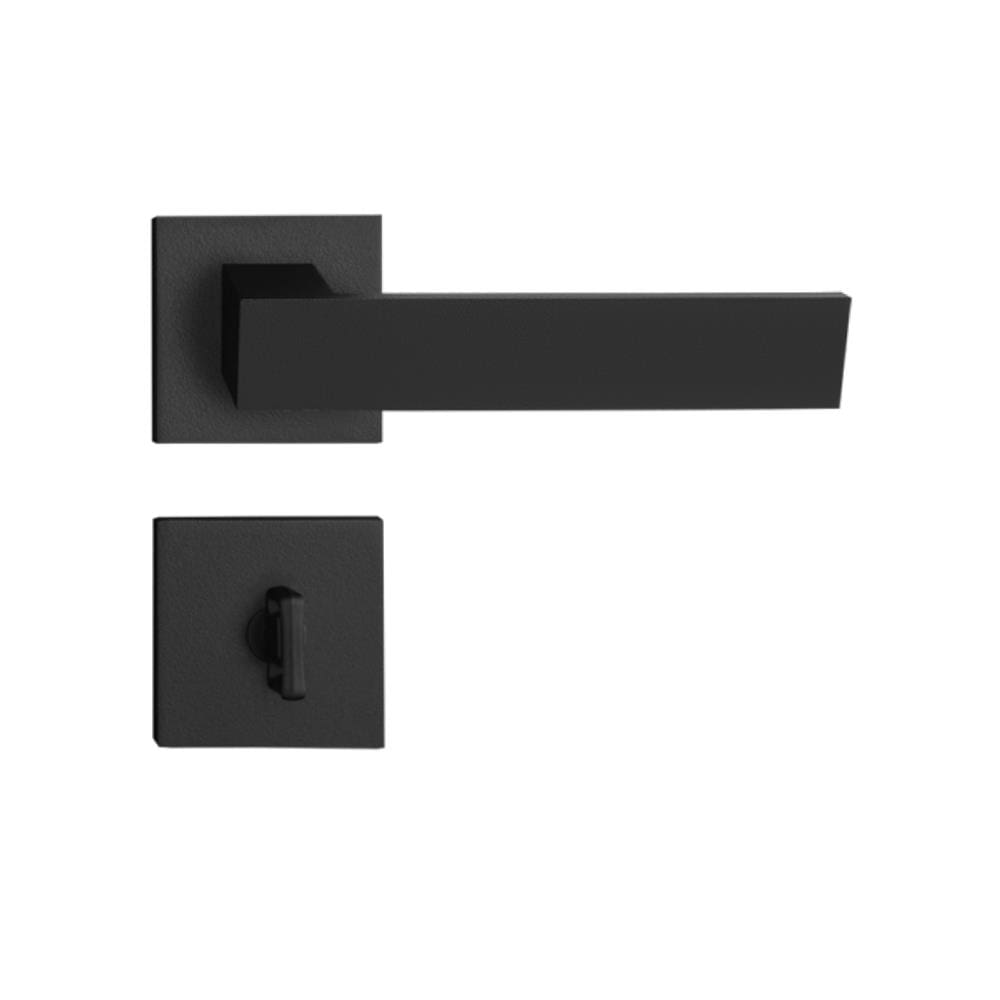 Fechadura Pado Banheiro Beethoven Preto Textura 55mm
