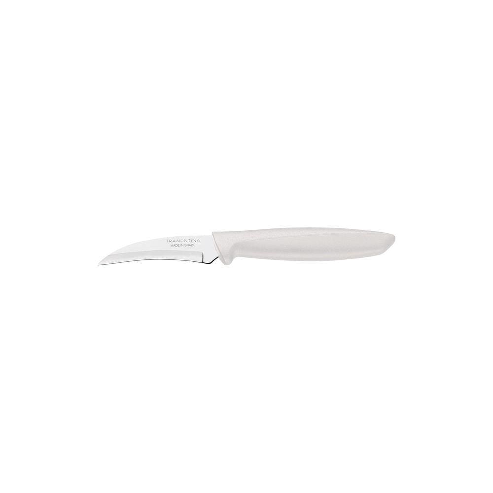 Faca para Tornear Tramontina Plenus com Lâmina em Aço Inox e Cabo de Polipropileno Off White 3" Tramontina