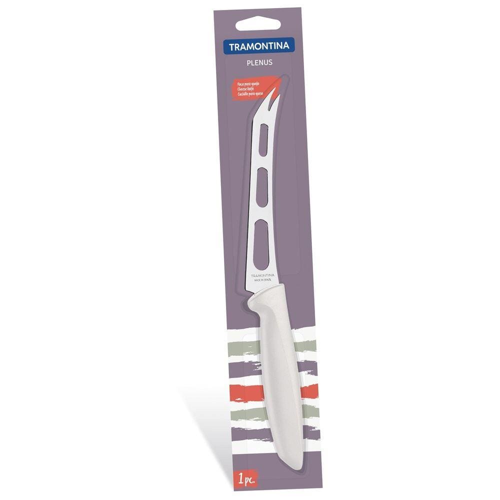 Faca para Queijo Tramontina Plenus com Lâmina em Aço Inox e Cabo de Polipropileno Off White 6" Tramontina