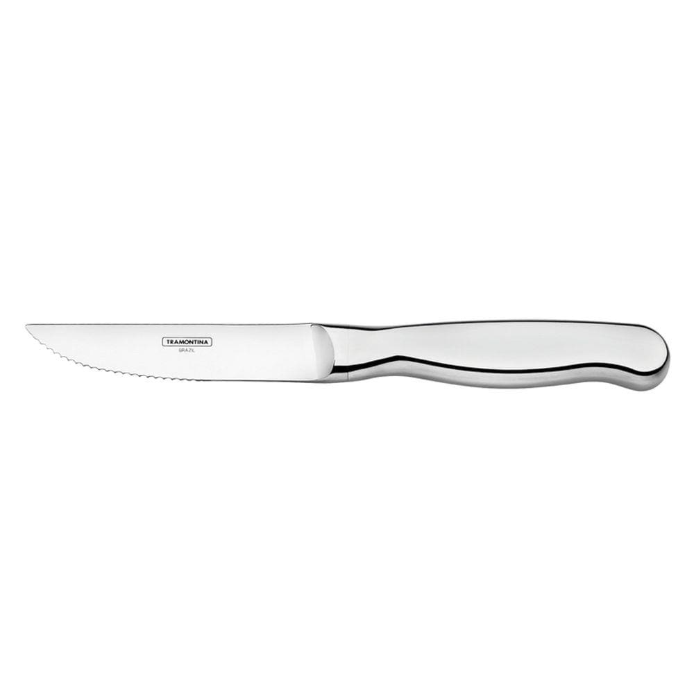 Faca para Churrasco Tramontina Classic Jumbo Lâmina em Aço Inox com Fio Serrilhado Tramontina