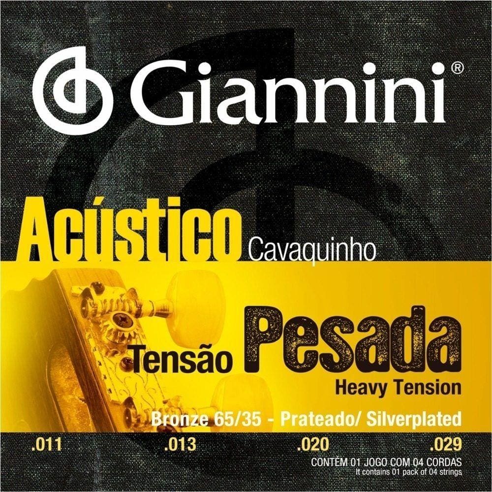 Encordoamento Cavaquinho Tensao Pesada Gescpa Giannini