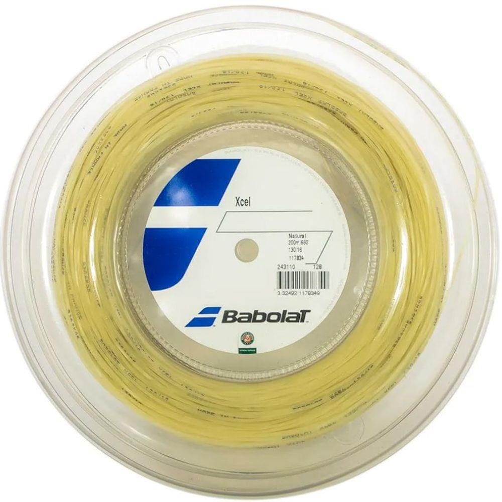 Corda Babolat Xcel 130 16 Rolo 200 Metros - Natural