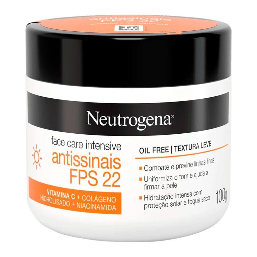 Creme Facial Neutrogena Intensive Antissinais FPS22 100g