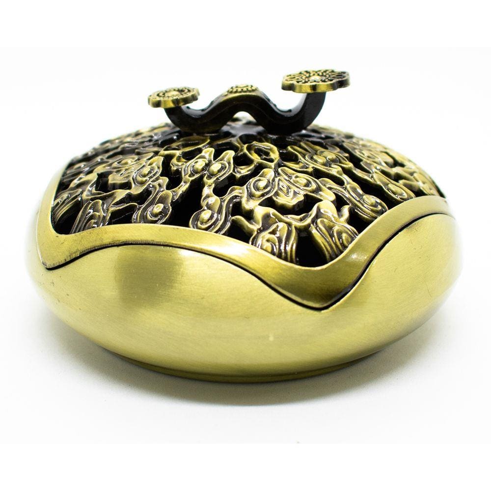 Turíbulo Incensário De Mesa Metal Sofisticação Esperança 8cm