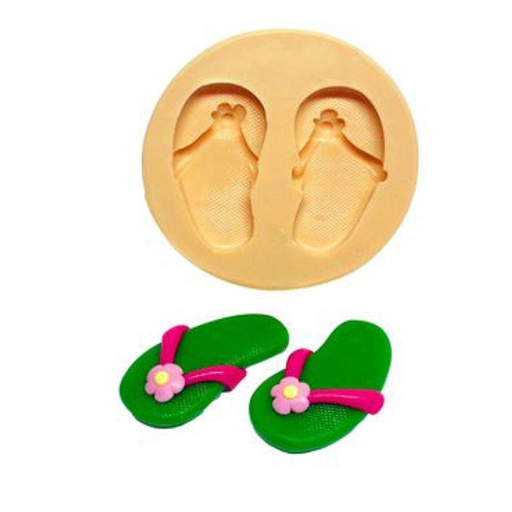 Molde De Silicone Praia, Chinelo Pool Party