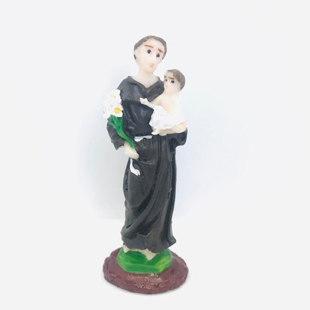 Santo Antônio Escultura em Resina 7 cm