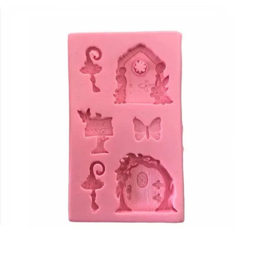 Molde De Silicone Fadas, Portas, Resina, Confeitaria, Biscuit Molds Planet