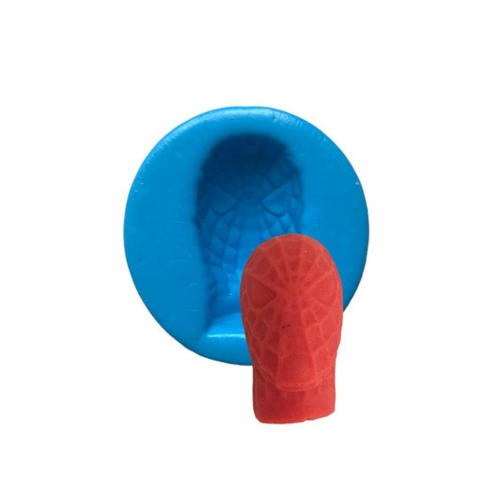 Molde De Silicone Cabeça Do Homem Aranha, Rosto, Resina, Confeitaria, Biscuit Molds Planet