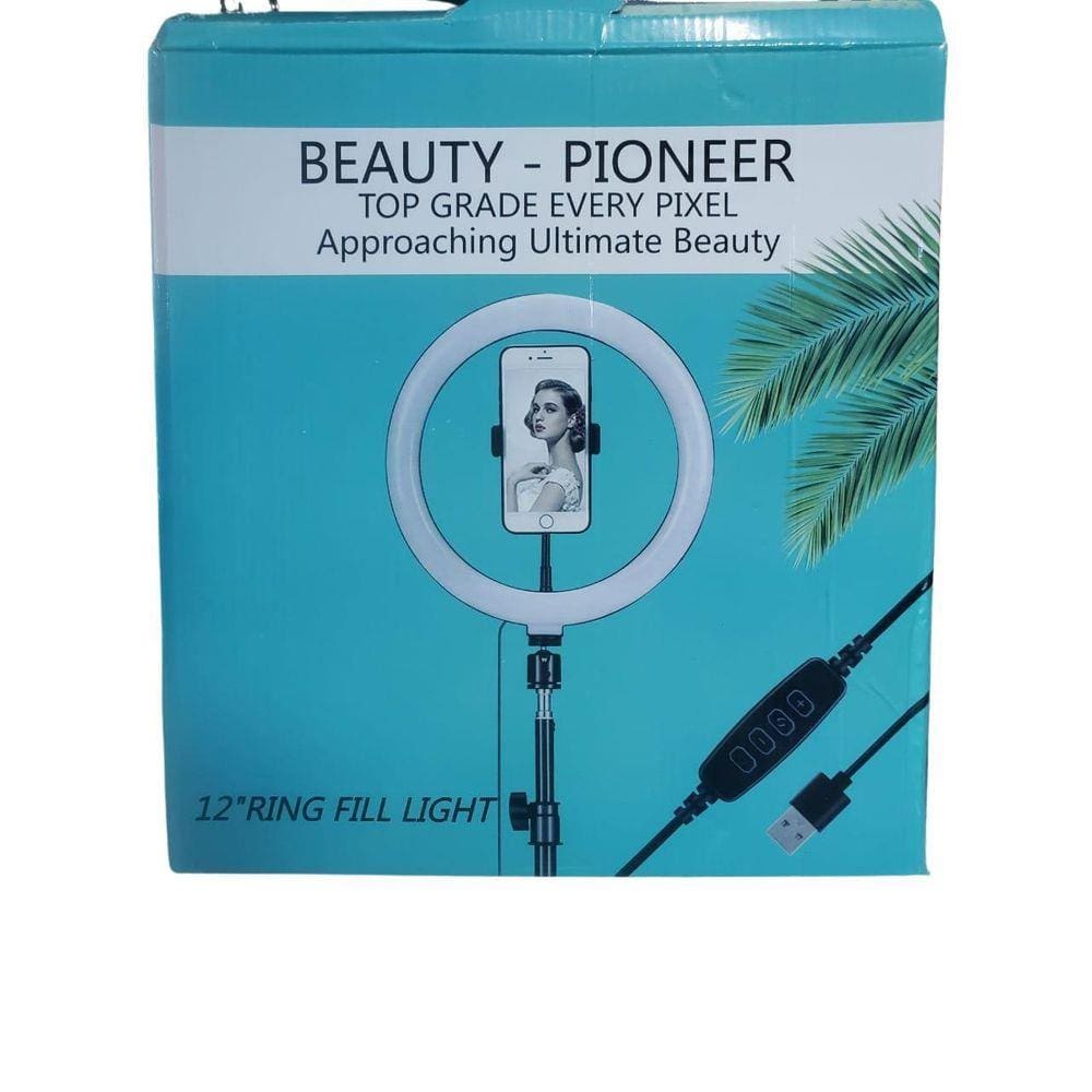 Ring Light Iluminador 12 Polegadas Suporte Celular Led Rbg