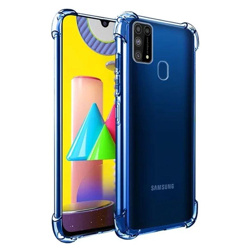 Capinha Silicone Antichoque Transparente Samsung Galaxy M21S